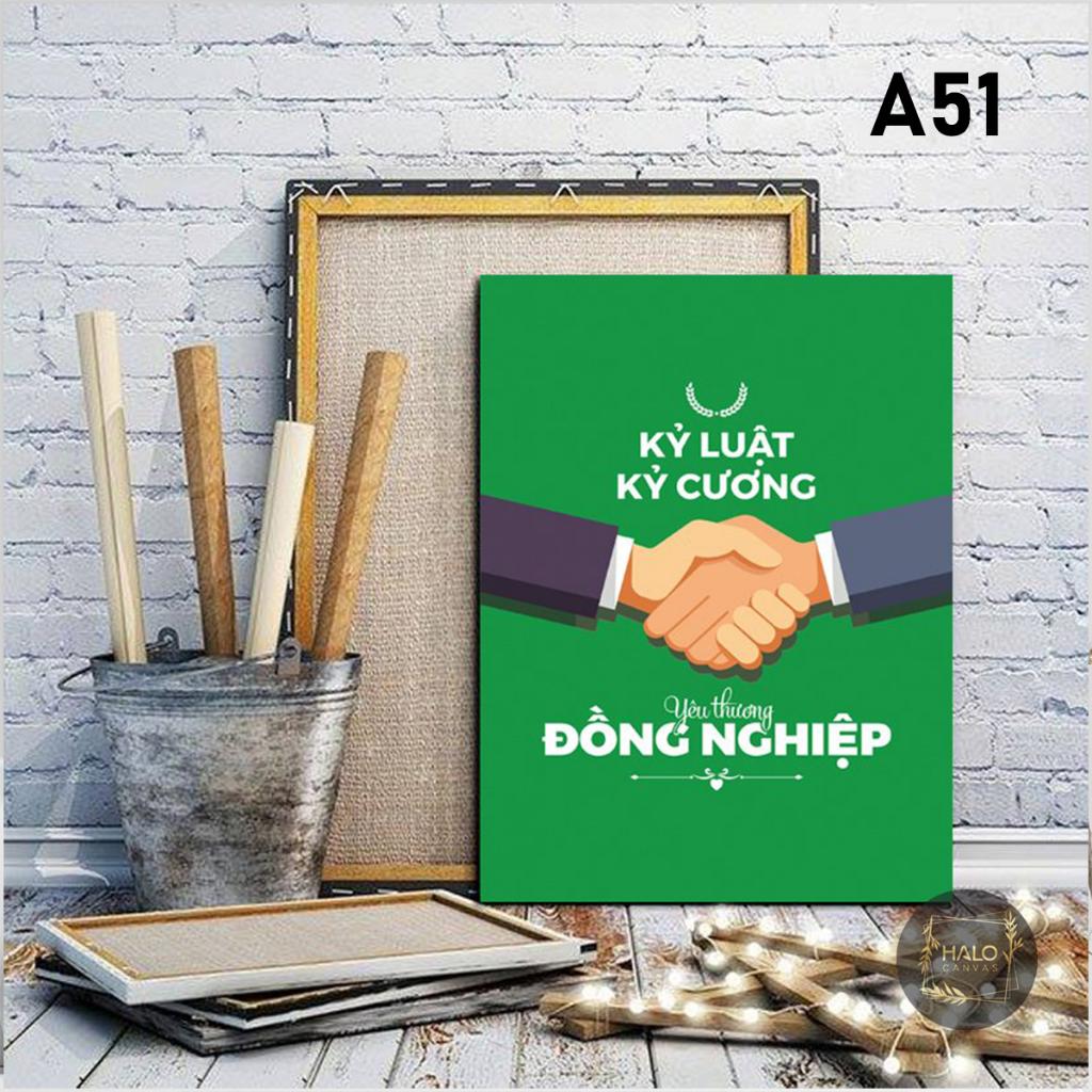 Tranh câu nói nổi tiếng treo tường trang trí Văn phòng tạo động lực size 25x35cm hot nhất - HALO