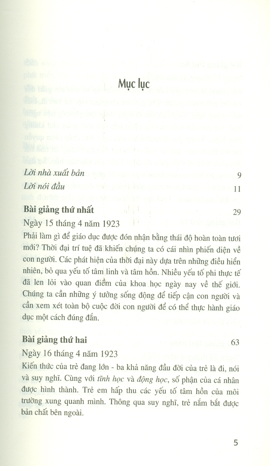 QUÁ TRÌNH THAY ĐỔI NHẬN THỨC Ở TRẺ EM LÀ NỀN TẢNG CỦA THỰC HÀNH SƯ PHẠM (Tám bài giảng) - Rudolf Steiner – NXB Tri Thức