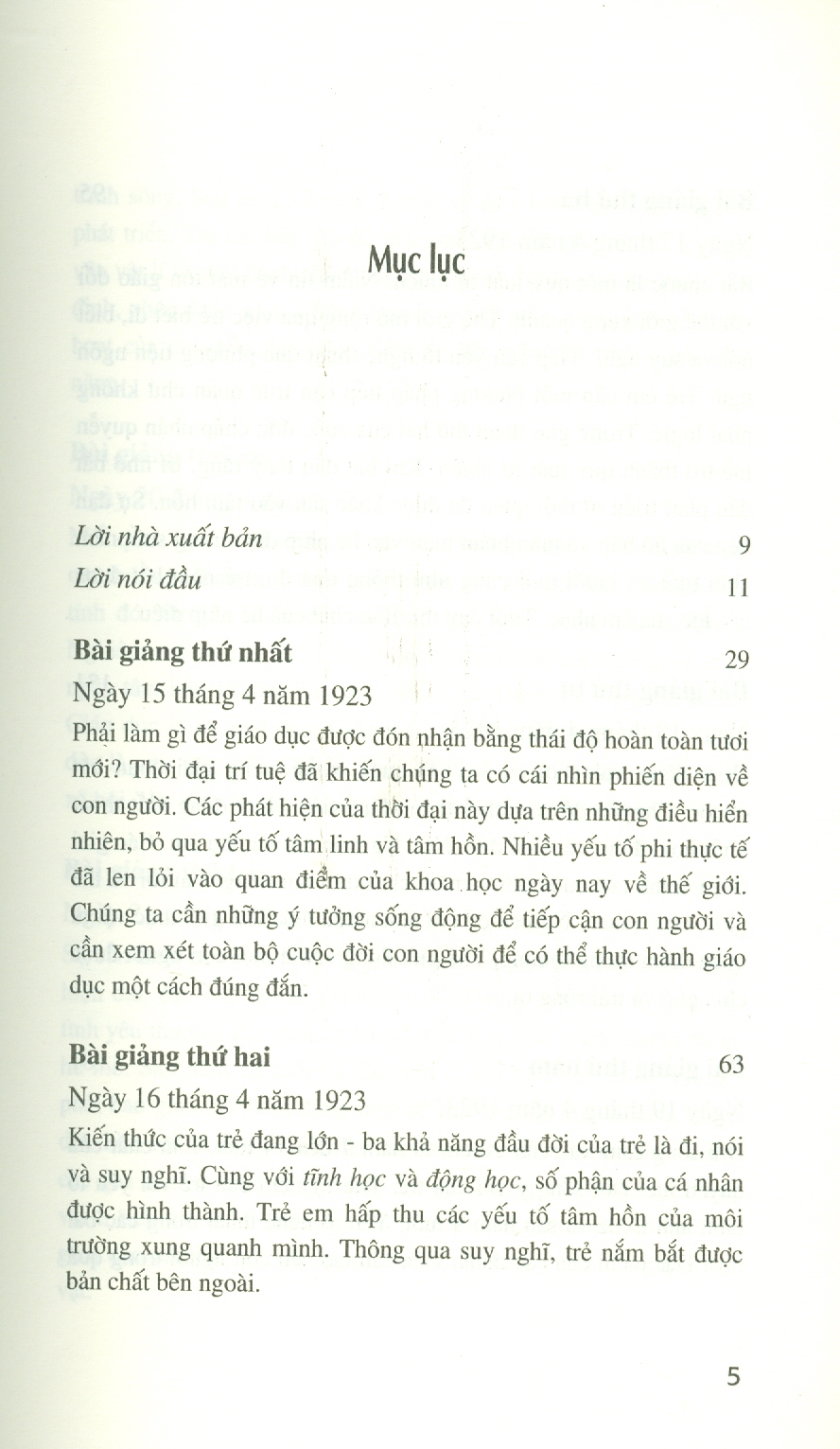 QUÁ TRÌNH THAY ĐỔI NHẬN THỨC Ở TRẺ EM LÀ NỀN TẢNG CỦA THỰC HÀNH SƯ PHẠM (Tám bài giảng) - Rudolf Steiner – NXB Tri Thức