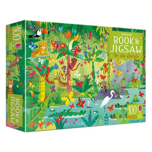 Usborne Book and Jigsaw: In The Jungle