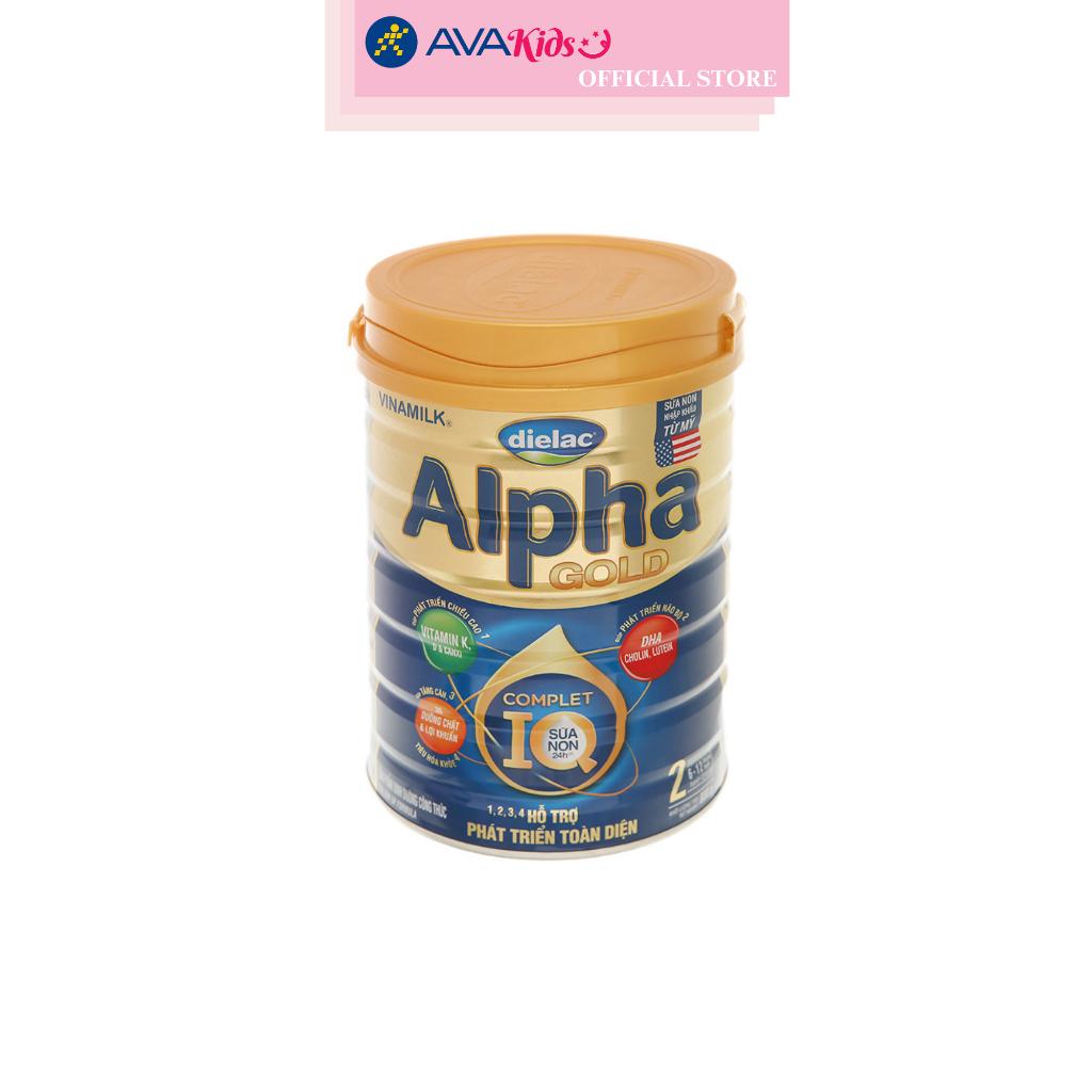 Sữa bột Dielac Alpha Gold IQ số 2 (sữa non) 800g (6 - 12 tháng)