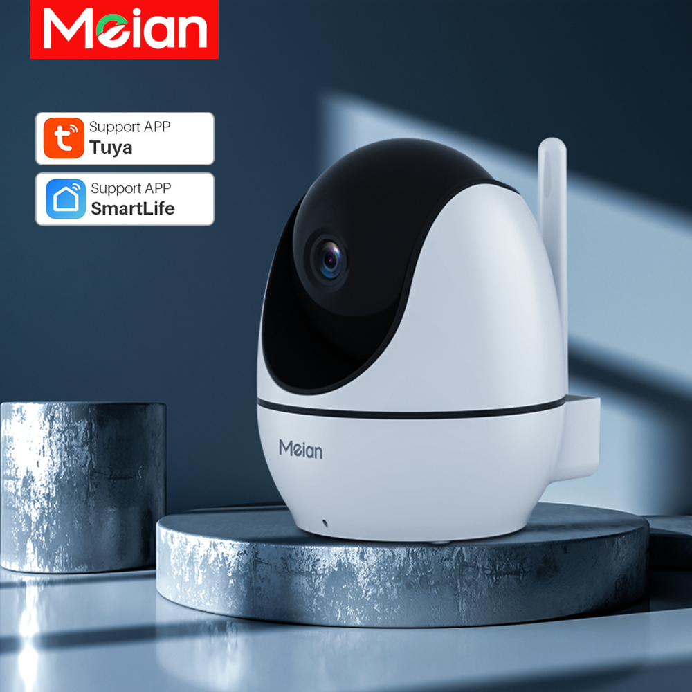 Meian Tuya WiFi Camera IP Không Dây Trong Nhà Giám Sát Trẻ Em 1080P Âm Thanh Mini CCTV Camera Giám Sát Video Bảo Vệ An Ninh Loại phích cắm: phích cắm EU