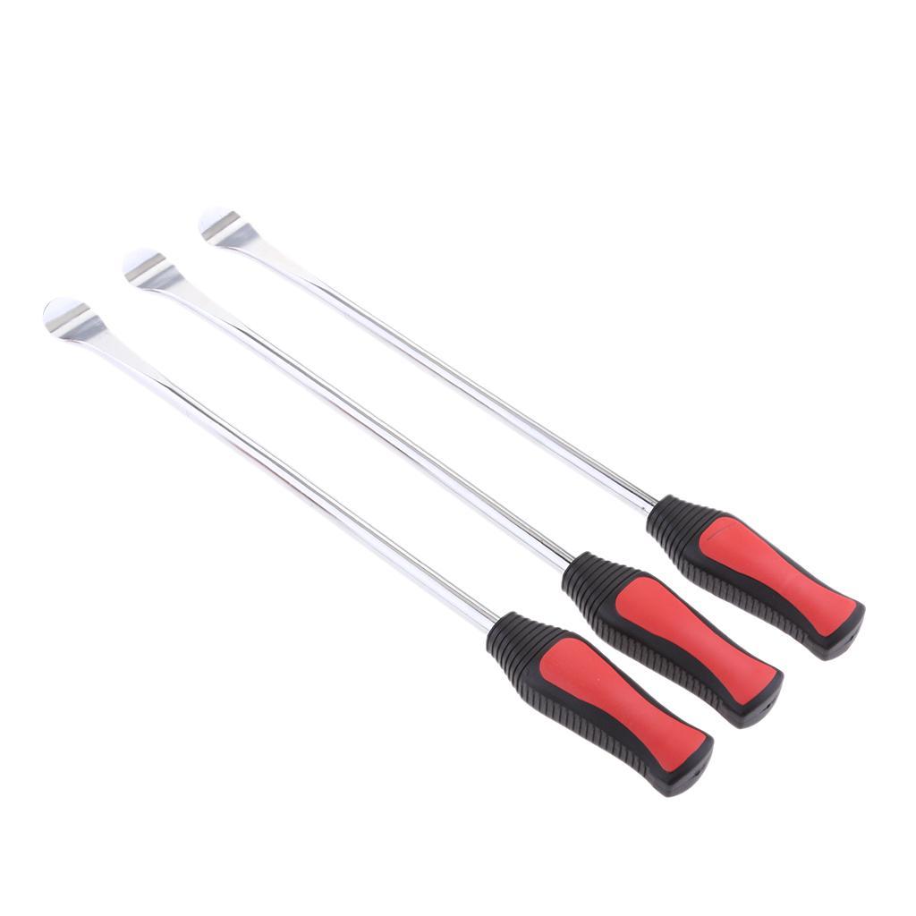 3 Pieces 14.5 inch Tire Spoon Lever Iron Tool Kit Motorcycle Professional Repair DIY