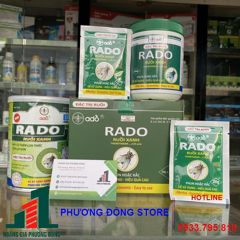 Thuốc diệt ruồi hiệu quả cao Rado ruồi xanh-500g