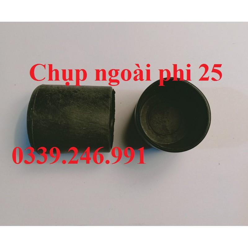 Bộ 10 chiếc phi 25_bịt ngoài chân đế, chụp cao su bịt chân bàn ghế, ống  hộp