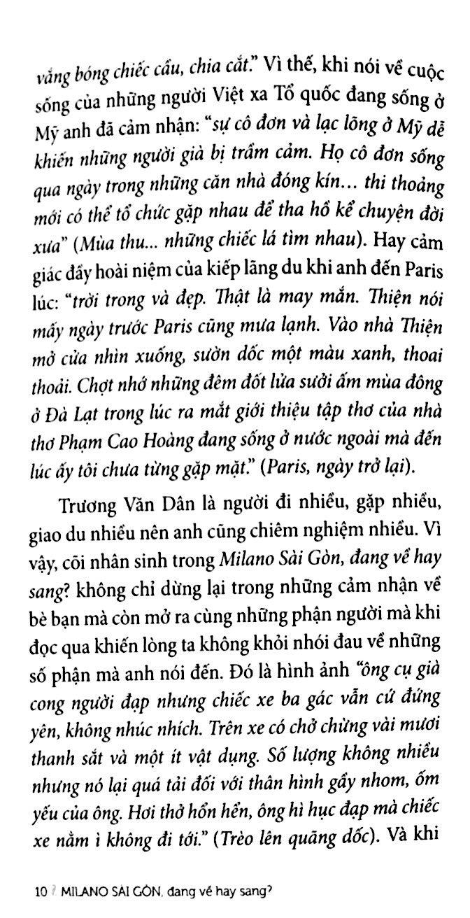 Milano Sài Gòn Đang Về Hay Sang?