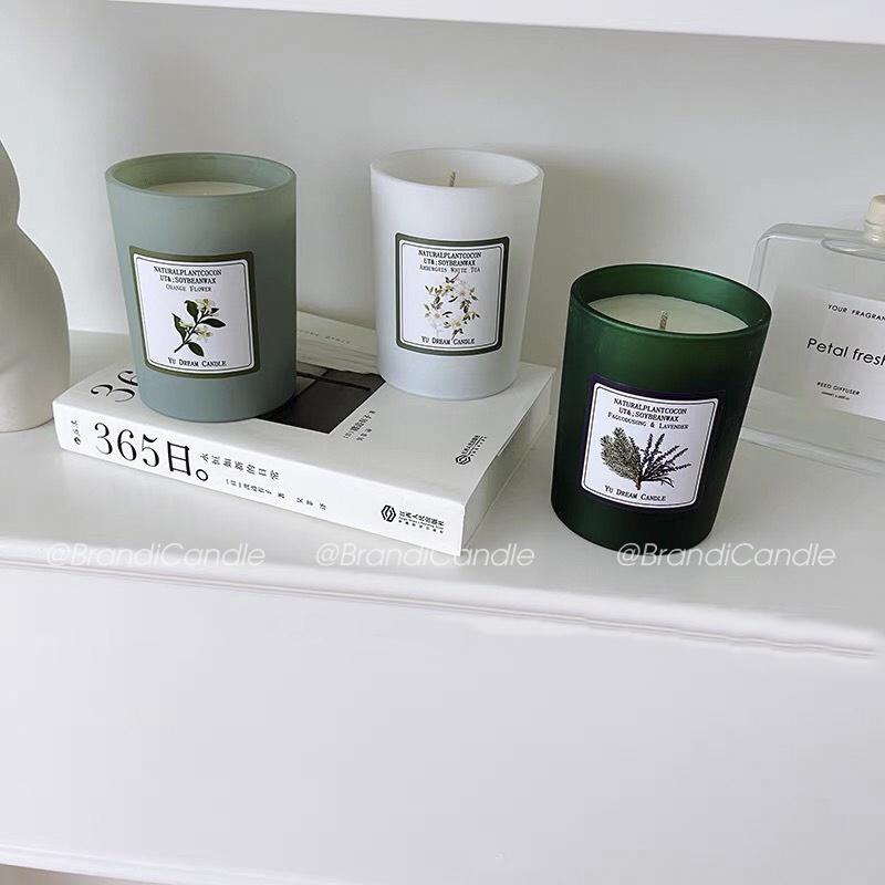 Nến thơm không khói yu dream candle hũ sắc màu