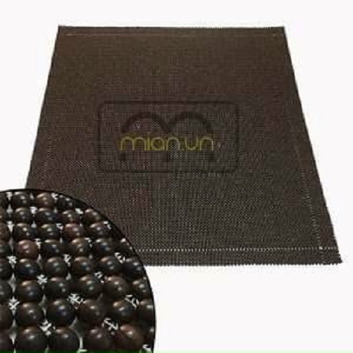 Chiếu hạt gỗ Mun hạt 1,2cm - Chiếu gỗ Mian