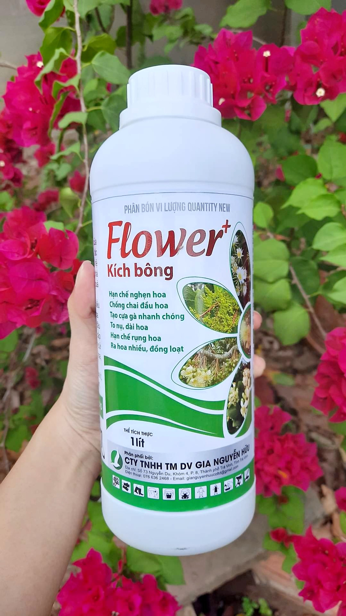 PHÂN BÓN LÁ FLOWER KÍCH BÔNG 1 LÍT - KÍCH RA HOA ĐỒNG LOẠT, CHỐNG NGHẸN HOA
