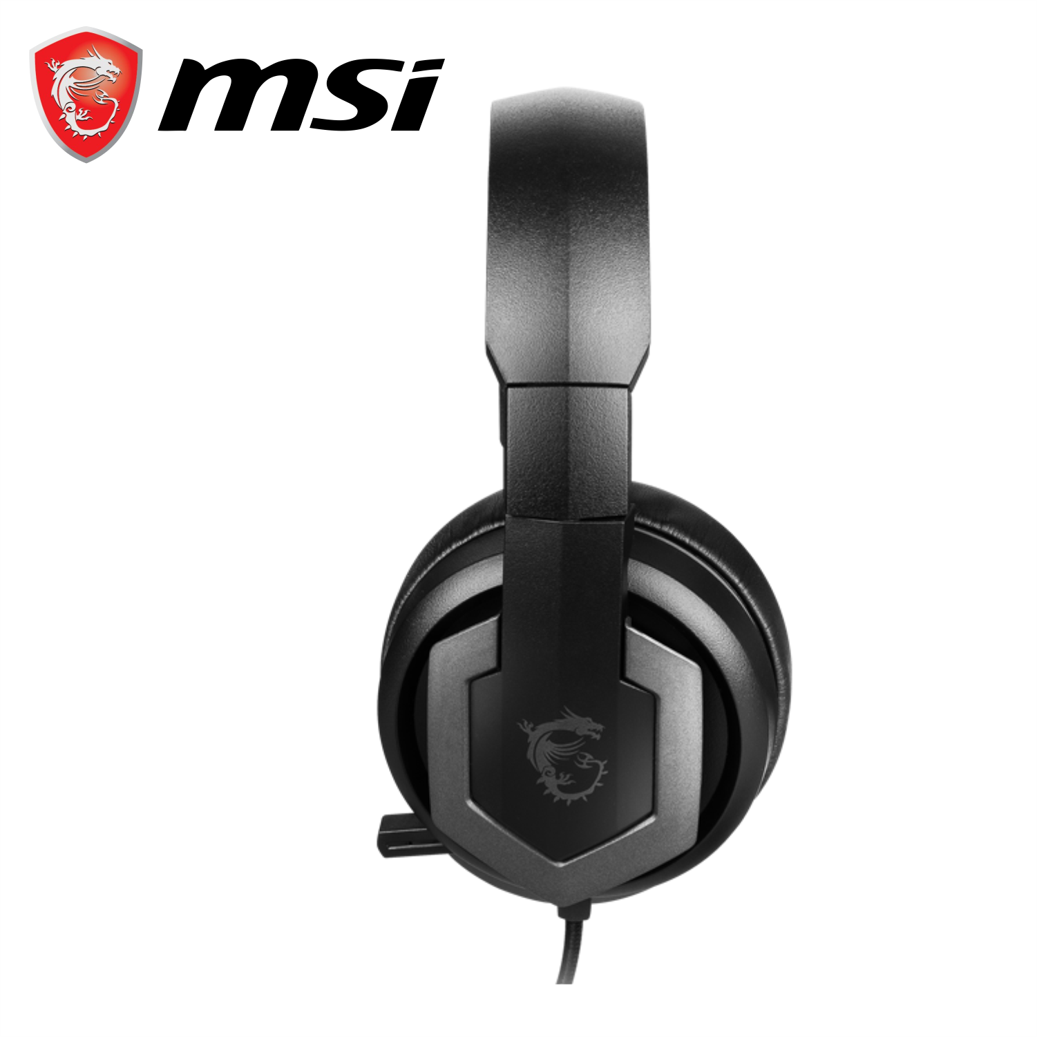 Tai Nghe Chụp Tai Gaming MSI Immerse GH61 Âm Thanh 7.1, Tích Hợp Mic, Dây Cắm USB 1.2M Và Dây 3.5mm 1M - Hàng Chính Hãng