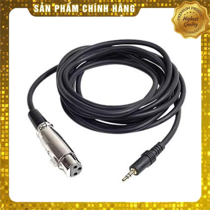 Dây micro đầu canon XLR ra 3.5 mm dài 3 mét