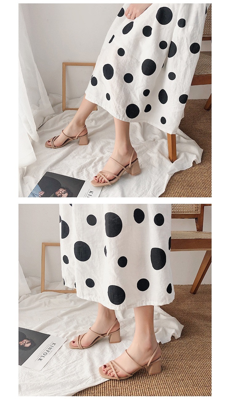 Sandal Nữ Cao Gót Trơn, Quai Mảnh Trẻ Trung, Lịch Sự Phù Hợp Với Học Sinh, Sinh Viên, Người Đi Làm A12