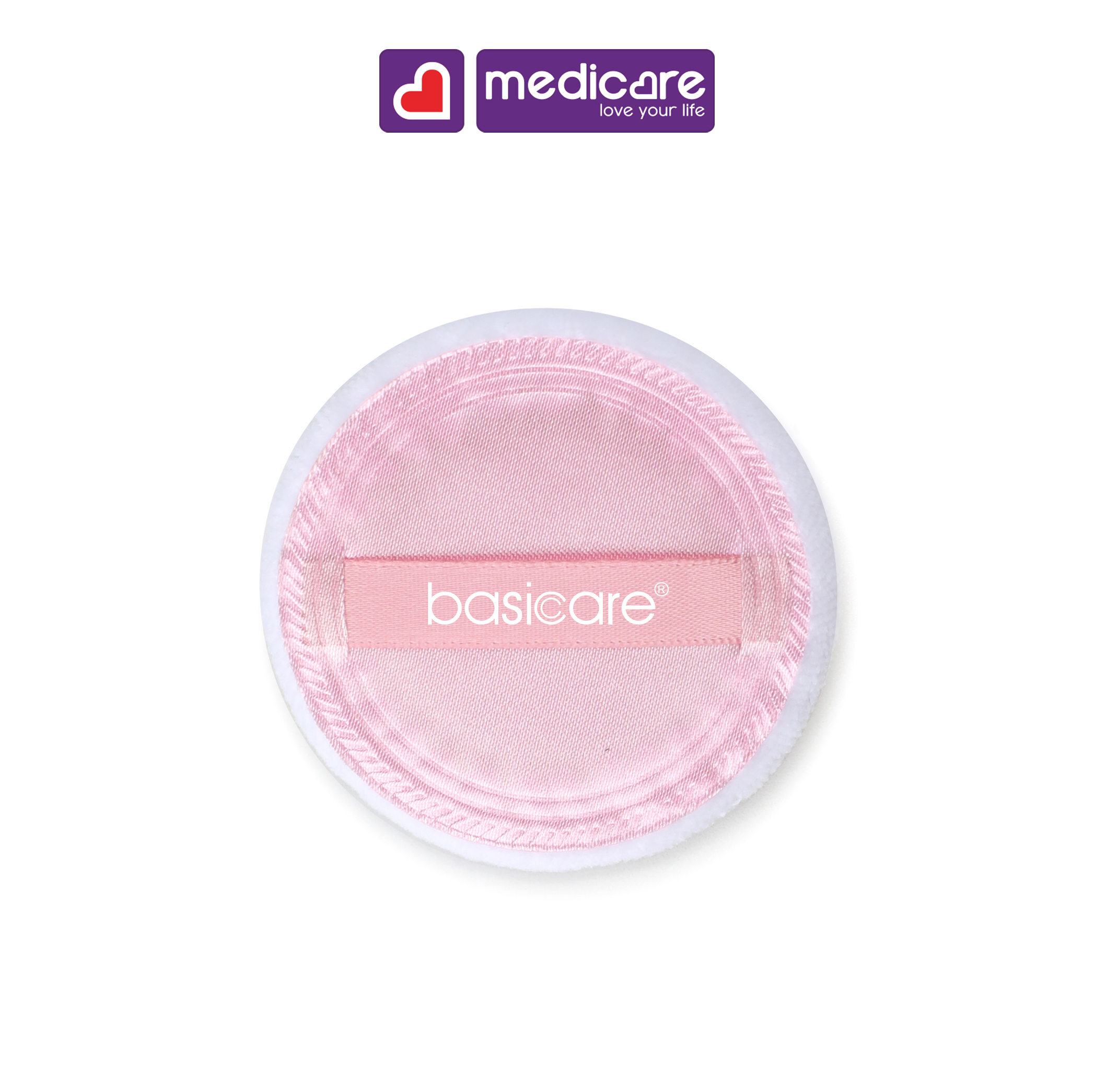 Bông phấn phủ Basicare 1050B 2 cái