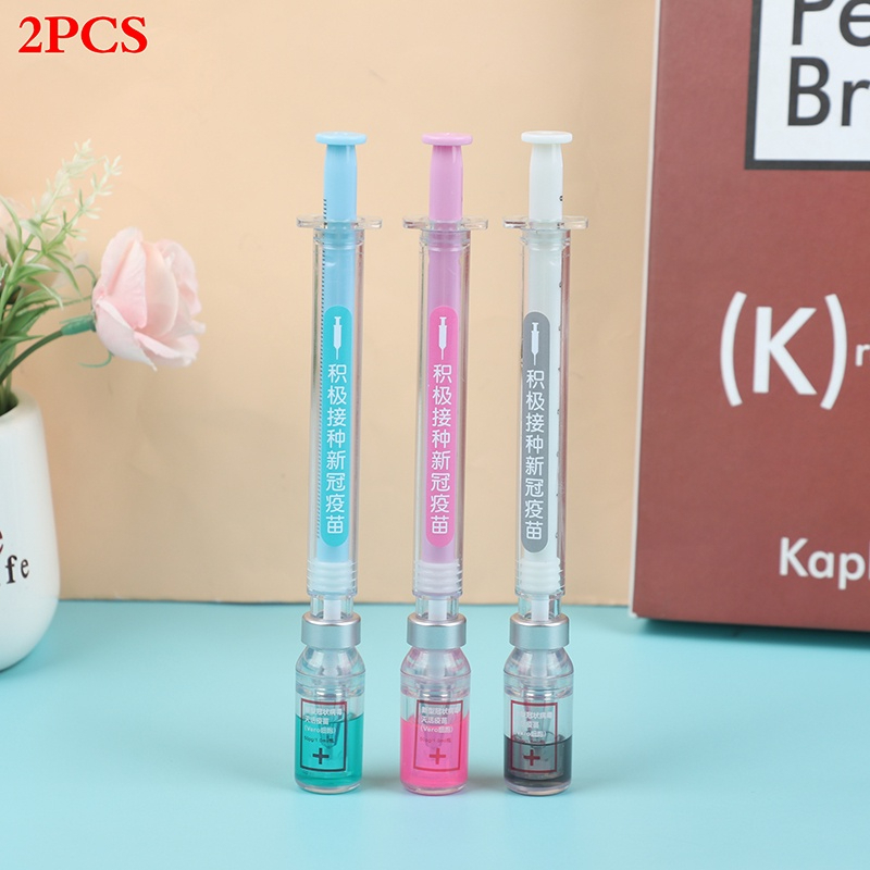 Combo 2 Bút Gel Bơm Tiêm Cute- Giao Màu Ngẫu Nhiên