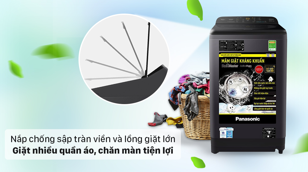 Máy giặt Panasonic 9 kg NA-F90A9DRV-Hàng Chính Hãng-Giao Hàng Toàn Quốc.