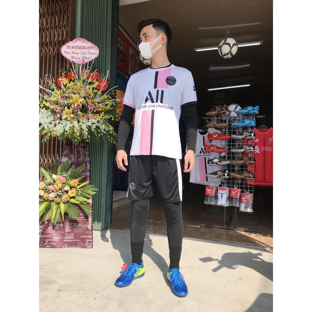 Paris Saint Germain Hồng bộ quần áo thể thao mùa hè