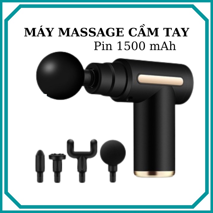 Máy Mát Xa Cầm Tay , Massage Cổ Vai Gáy 4 Đầu 6 Cấp Độ Chuyên Sâu Giảm Đau Cơ