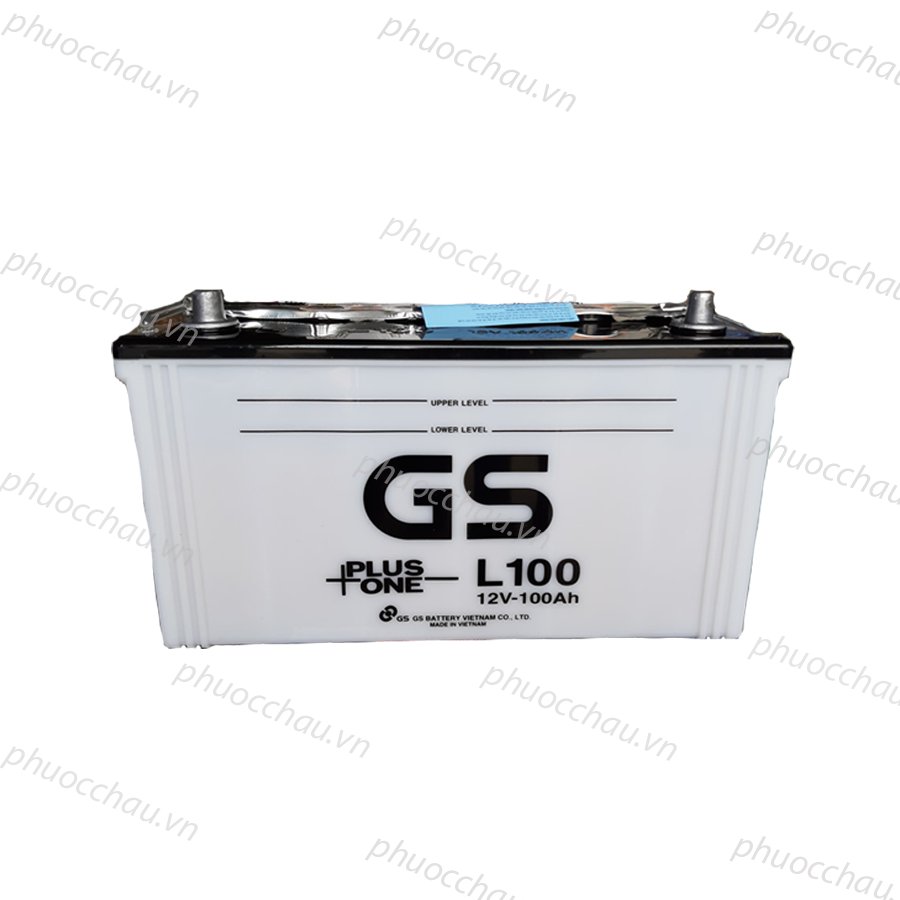 Bình Ắc Quy 12V-100Ah, Ắc Quy nước GS L100 chuyên dùng cho thắp sáng, quạt, máy bơm oxy