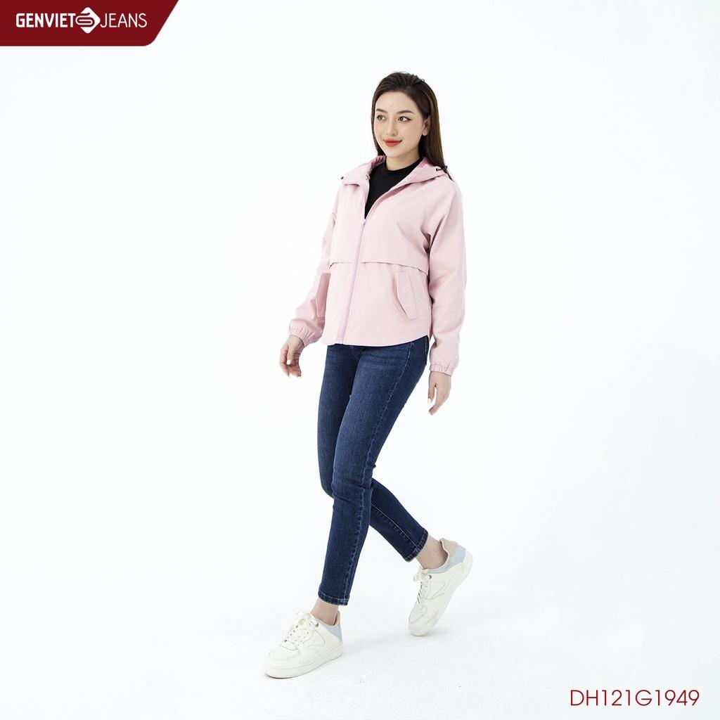 Áo Khoác Gió Nữ 2 Lớp Dáng Suông GENVIET DH121G1949