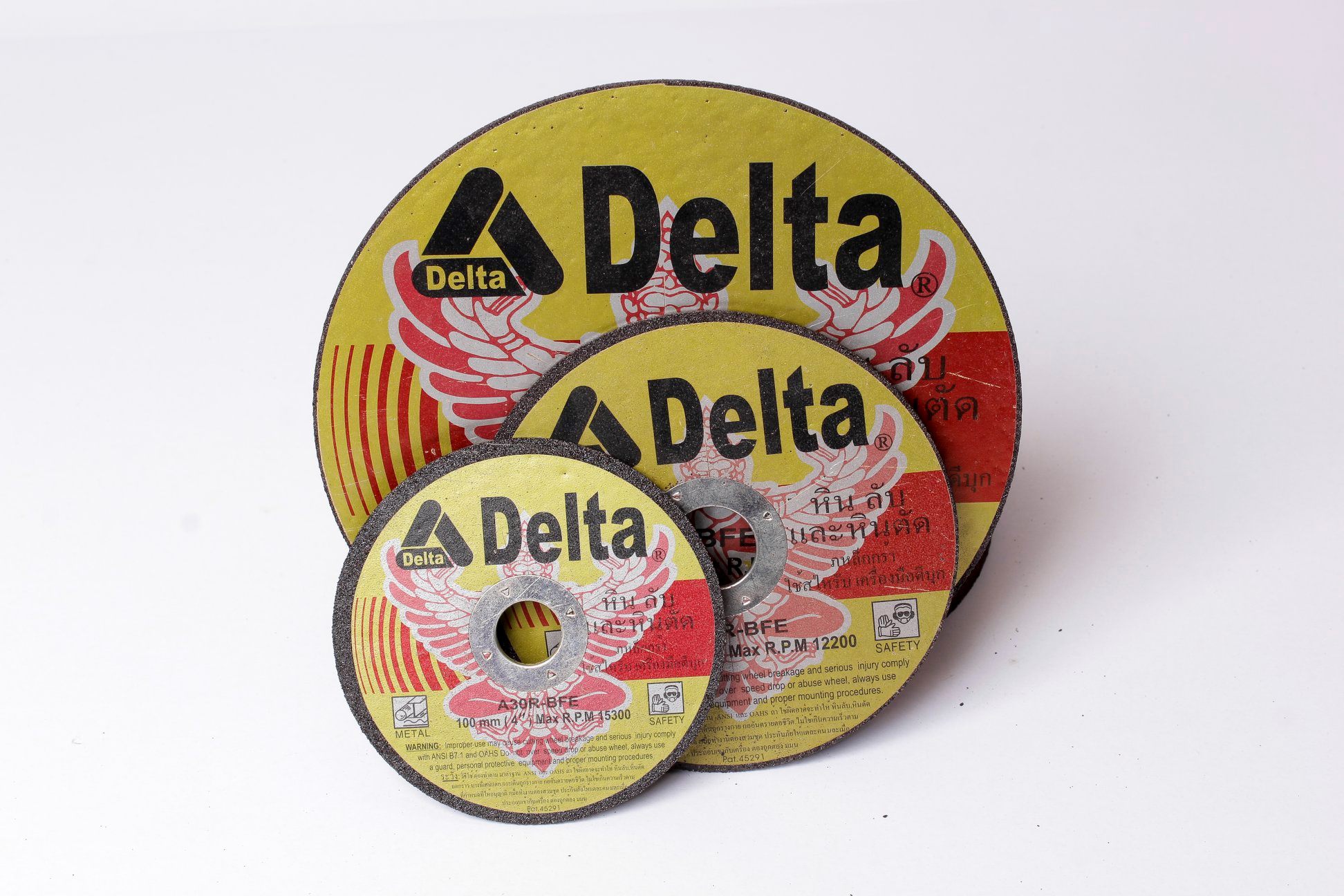 (25 Viên) Đá Cắt Kim Loại Delta 125x2x22mm Thiết Kế Lưỡi Đá Sắc Nét và Chống Mài Mòn | TOPWIN Official Store