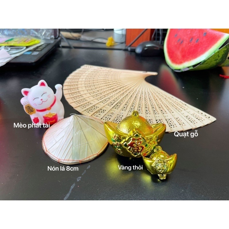 Thiệp treo trang trí Tết - Mẫu đơn vàng