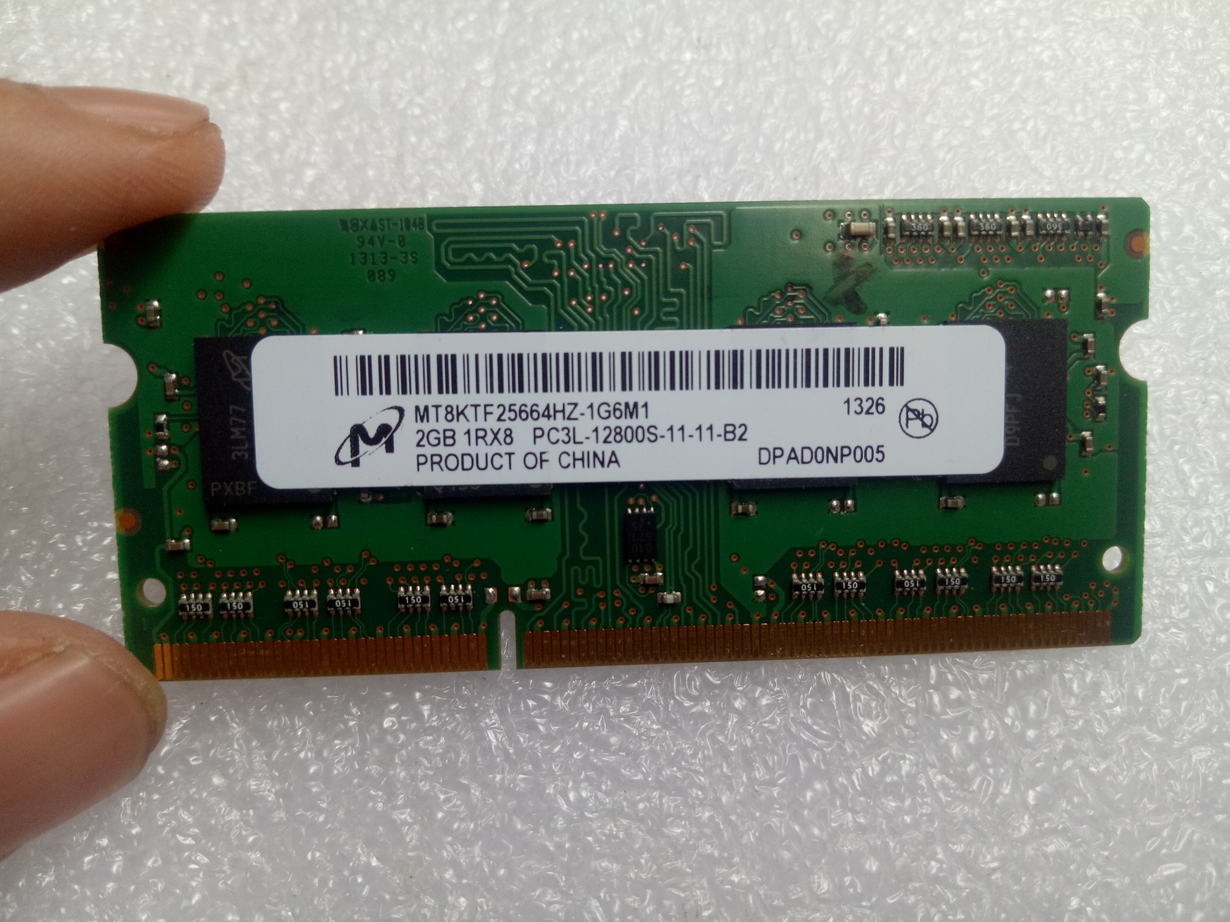 Ram laptop 2GB DDR3 PC3L-12800s - ram máy tính laptop 2GB DDR3L bus 1600Mhz - Hàng chính hãng