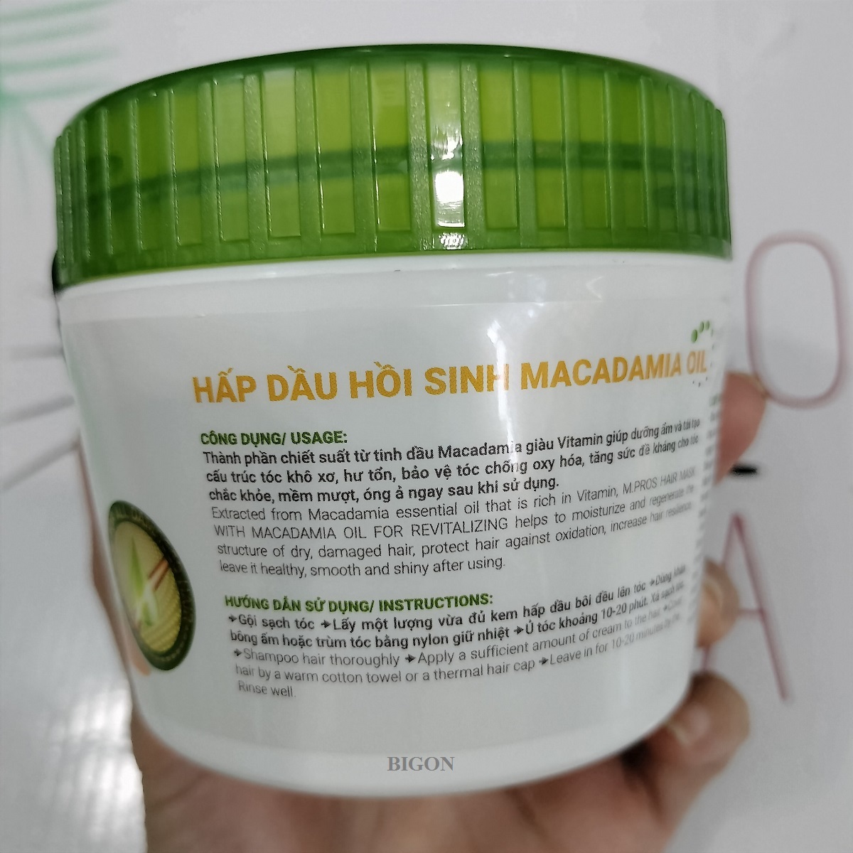 Hấp dầu M.Pros Macadamia Oil phục hồi tóc hư tổn, ngừa rụng tóc, siêu mượt 300ml