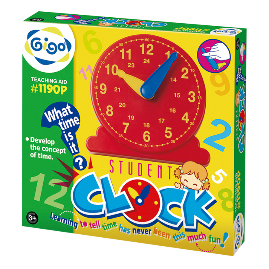 Đồ Chơi Dạy Học Đồng Hồ Mầm Non - Student Clock Gigo Toys (Giao Mẫu Ngẫu Nhiên)