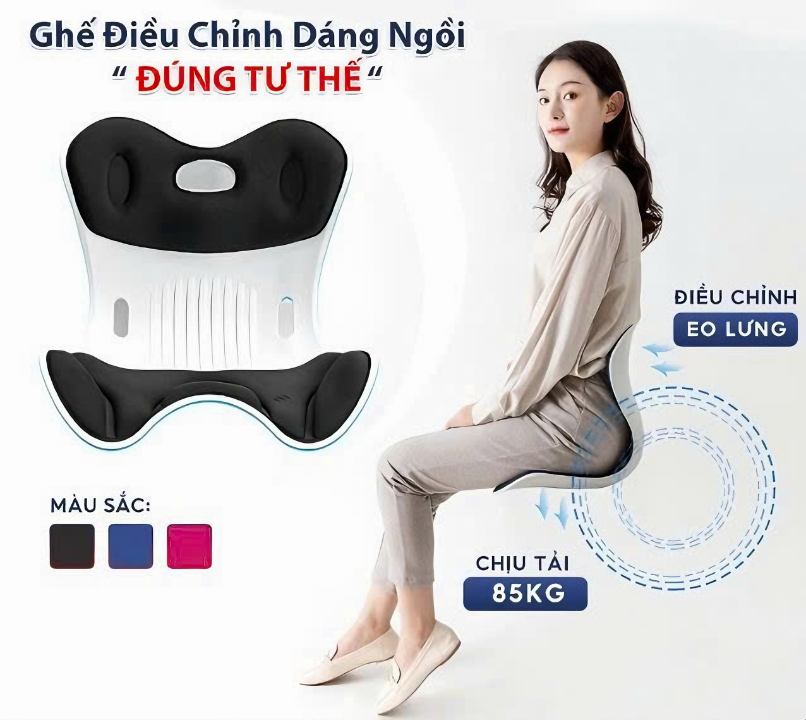 Ghế tựa lưng thái học cao cấp KG710 điều chỉnh tư thế ngồi chống gù lưng, đau mỏi, định hình cột sống, dùng cho trẻ em, học sinh, văn phòng ( Tặng kèm 1 món quà giá trị ngẫu nhiên ) - Hàng chính hãng