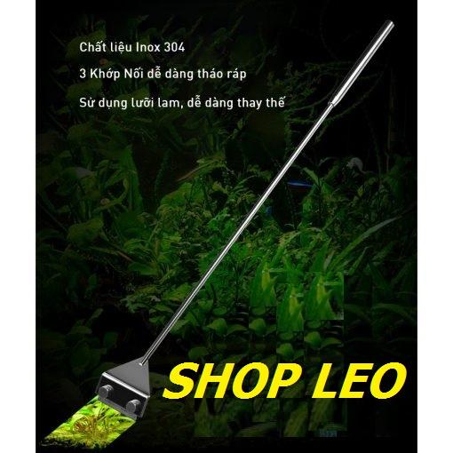 Bộ dao cạo rêu inox 304 mufan 65cm - Dụng cụ loại bỏ rêu hại, nạo tảo bể thủy sinh - phụ kiện cá cảnh-shopleo