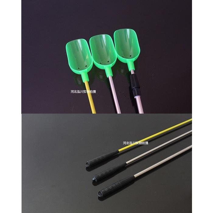 GẬY RA XẢ MỒI, thìa xúc ném mồi xả ổ câu, làm bằng inox và cacbon KK24