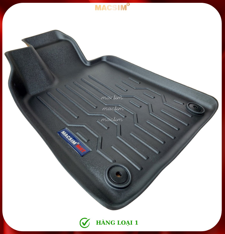 Thảm lót sàn xe ô tô Porsche Taycan (hn) Nhãn hiệu Macsim chất liệu nhựa TPV cao cấp màu đen