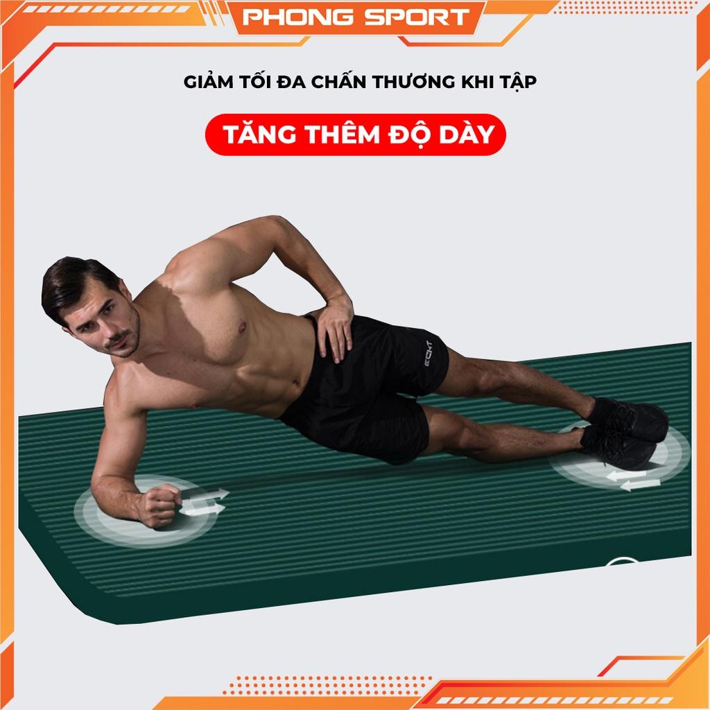 Thảm tập gym yoga tại nhà, siêu dày 20mm, chống trượt, cao su NBR