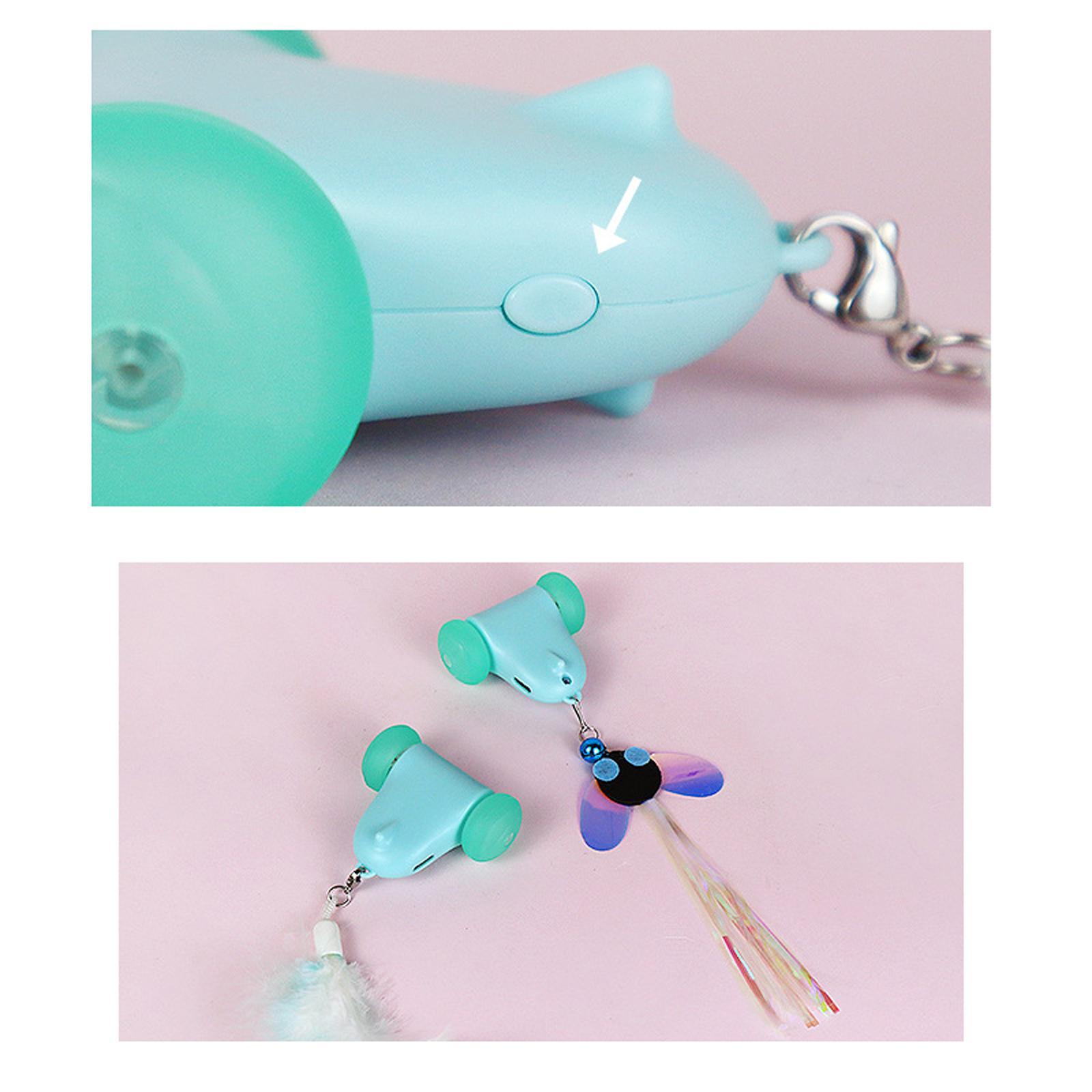 Electric Interactive Cat Toy Mute Wheel Pet Exercise Toys for Kitten Fun