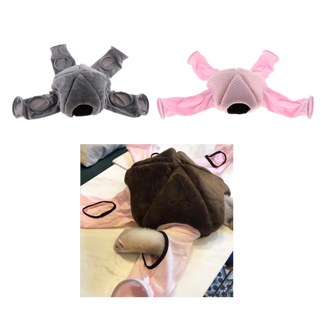 Small Animal Play Tunnel Pet Tunnel for Hamster Guinea Pig Chinchilla gray