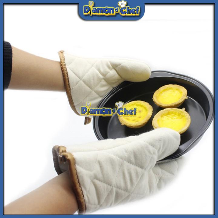 Găng Tay Vải Chống Nóng / Cách Nhiệt / An Toàn Tiện Lợi 22cm