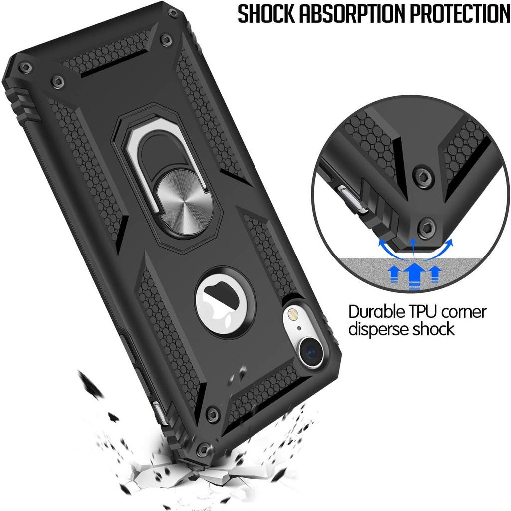Ốp lưng cho Ốp lưng iPhone XR chống sốc 2 lớp kèm nhẫn iring làm giá đỡ