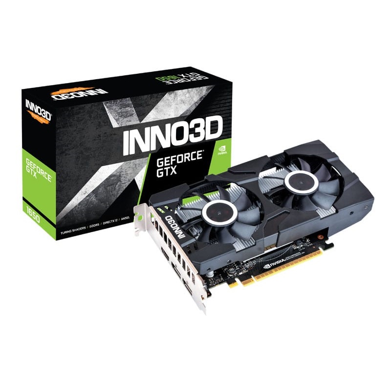 Card màn hình INNO3D GEFORCE GTX 1650 GDDR6 TWIN X2 OC 4GB 128-bit - Hàng Chính Hãng