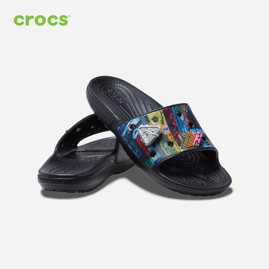 Dép quai ngang unisex Crocs FW Classic Slide U Cyber Nights Multi - 207569-90H