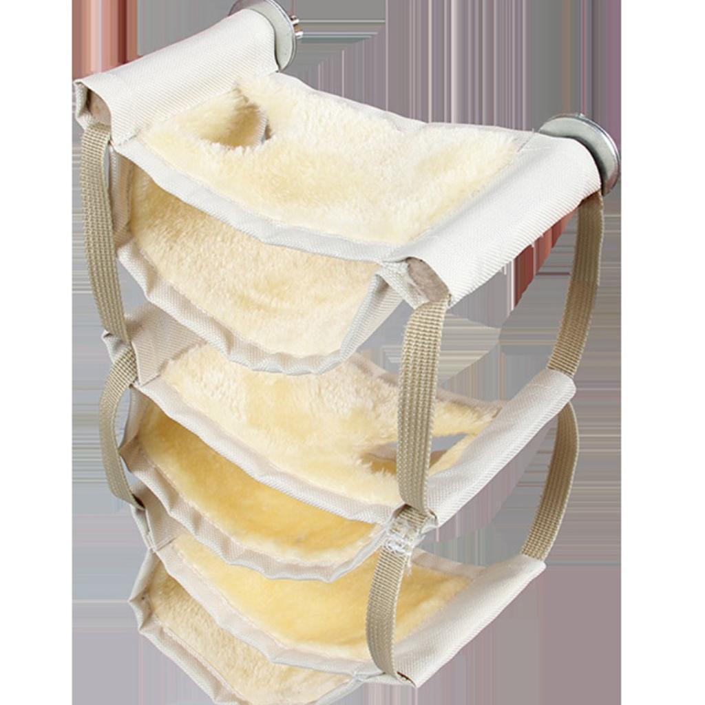 Hamster Hammock Winter Warm Nest For Hamster Rat Mice Rat Squirrels Beige Yellow