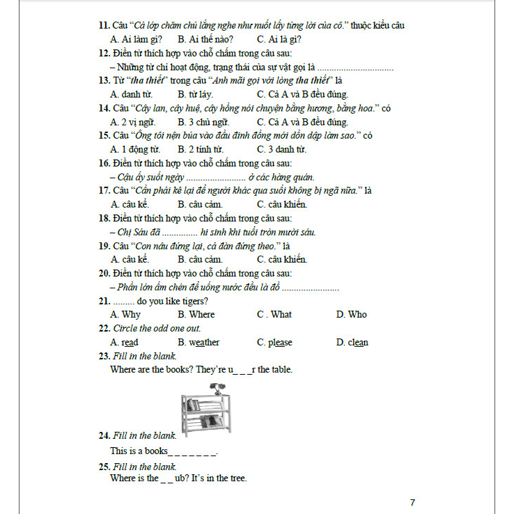 Bài tập dành cho học sinh thi trạng nguyên nhỏ tuổi 4