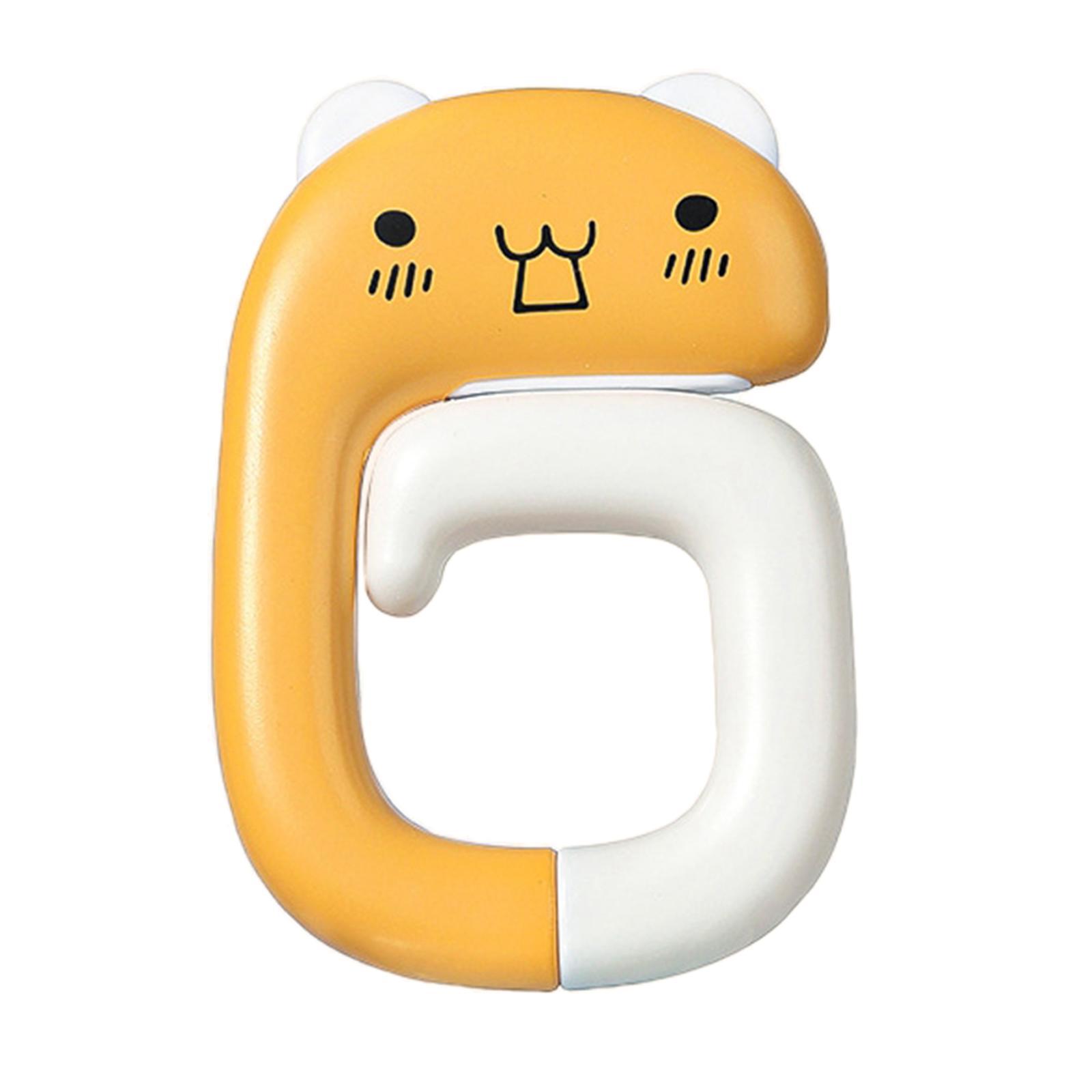 Portable Table Bag Holder Outdoor Bag Hook for Desk office Yellow