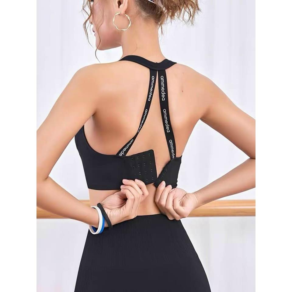 Đồ tập gym nữ Freeship Áo bra khoá cài sau hot hit lên dáng chuẩn xịn hàng Quảng Châu