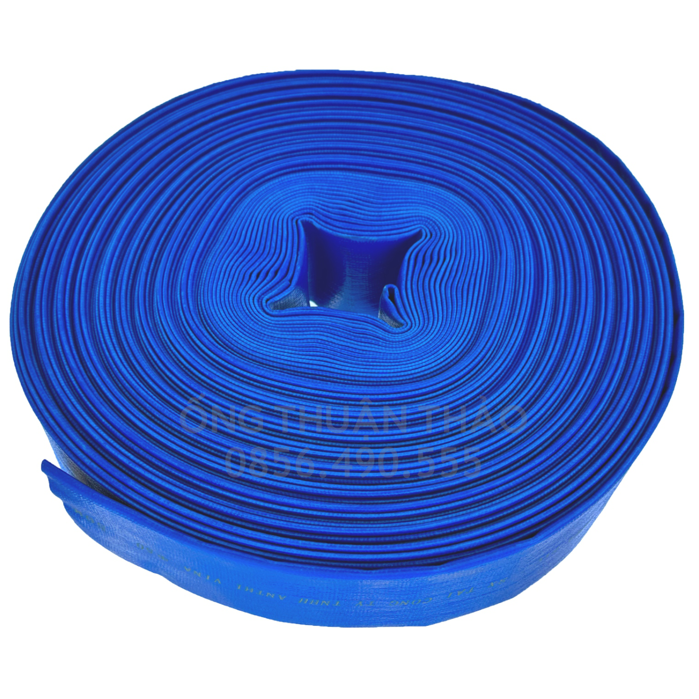 Ống nhựa, ống bạt dù cốt vải phi 50mm 20 mét xanh dương