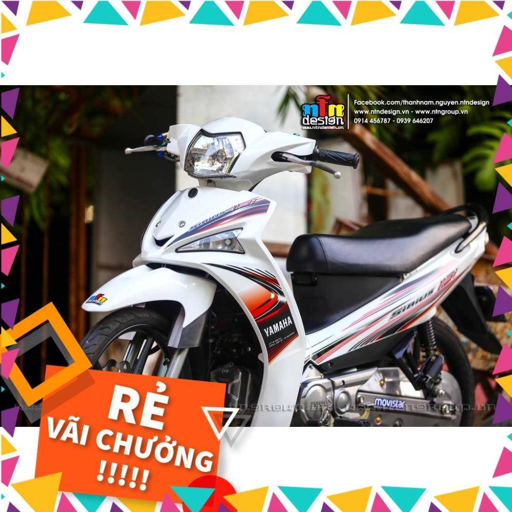 Tem Rời Sirius FI 115 Mẫu Sọc Trắng Đen Đỏ