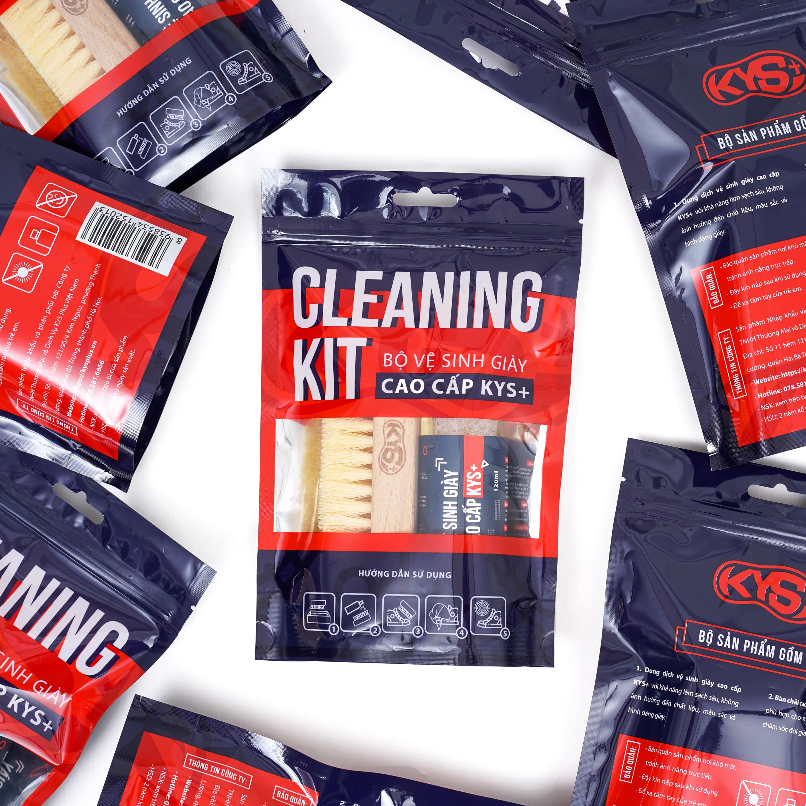 Bộ vệ sinh giày cao cấp - Cleaning Kit KYS+ tẩy trắng cho giày thể thao, giày sneaker, làm sạch giày da, da lộn