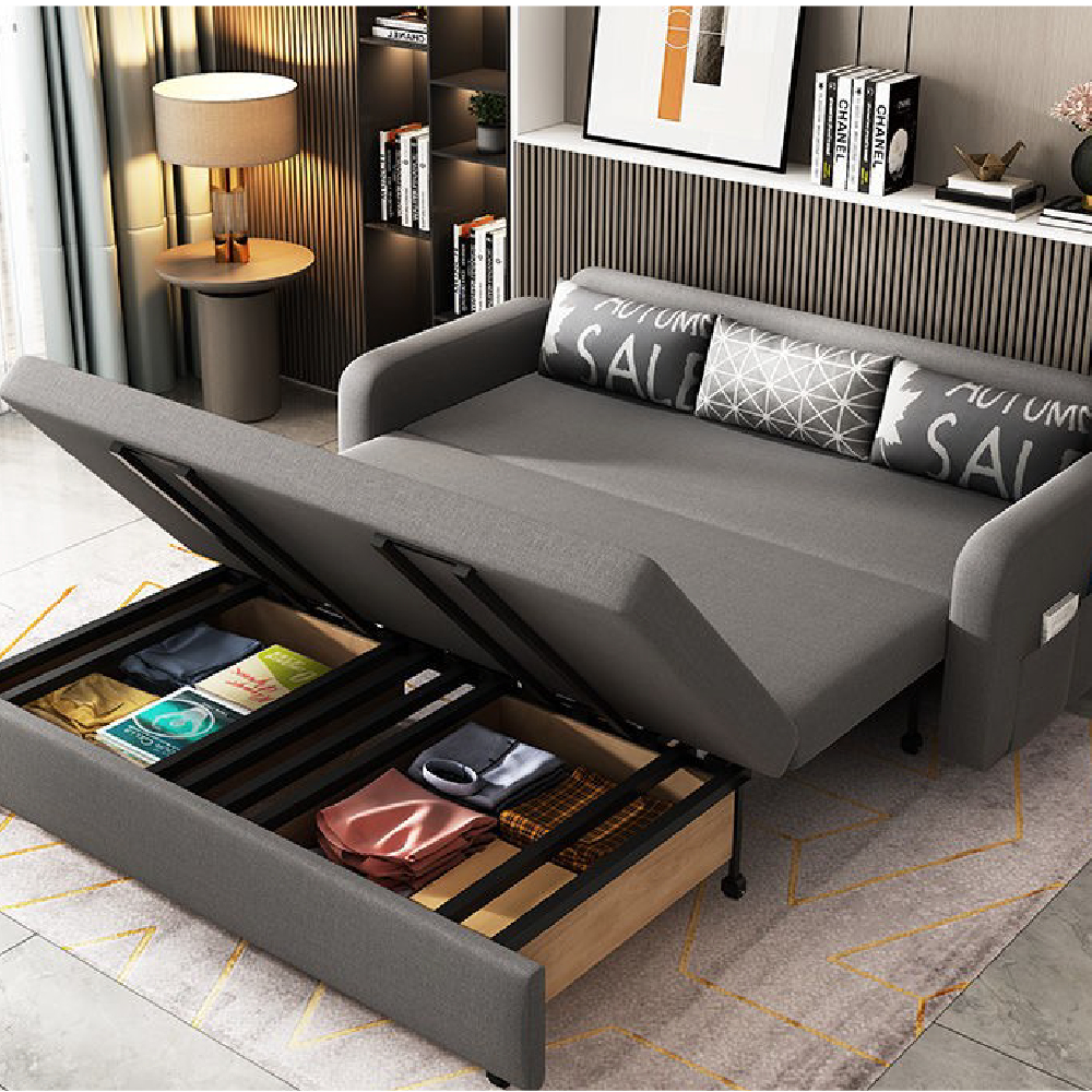 Giường sofa đa năng + 3 gối cao cấp