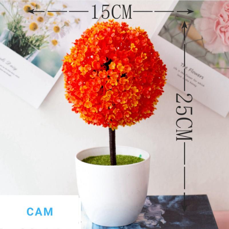 Cây dứa giả may mắn tài lộc Hoa giả chụp ảnh cao cấp decor phòng khách trang trí để bàn ML23