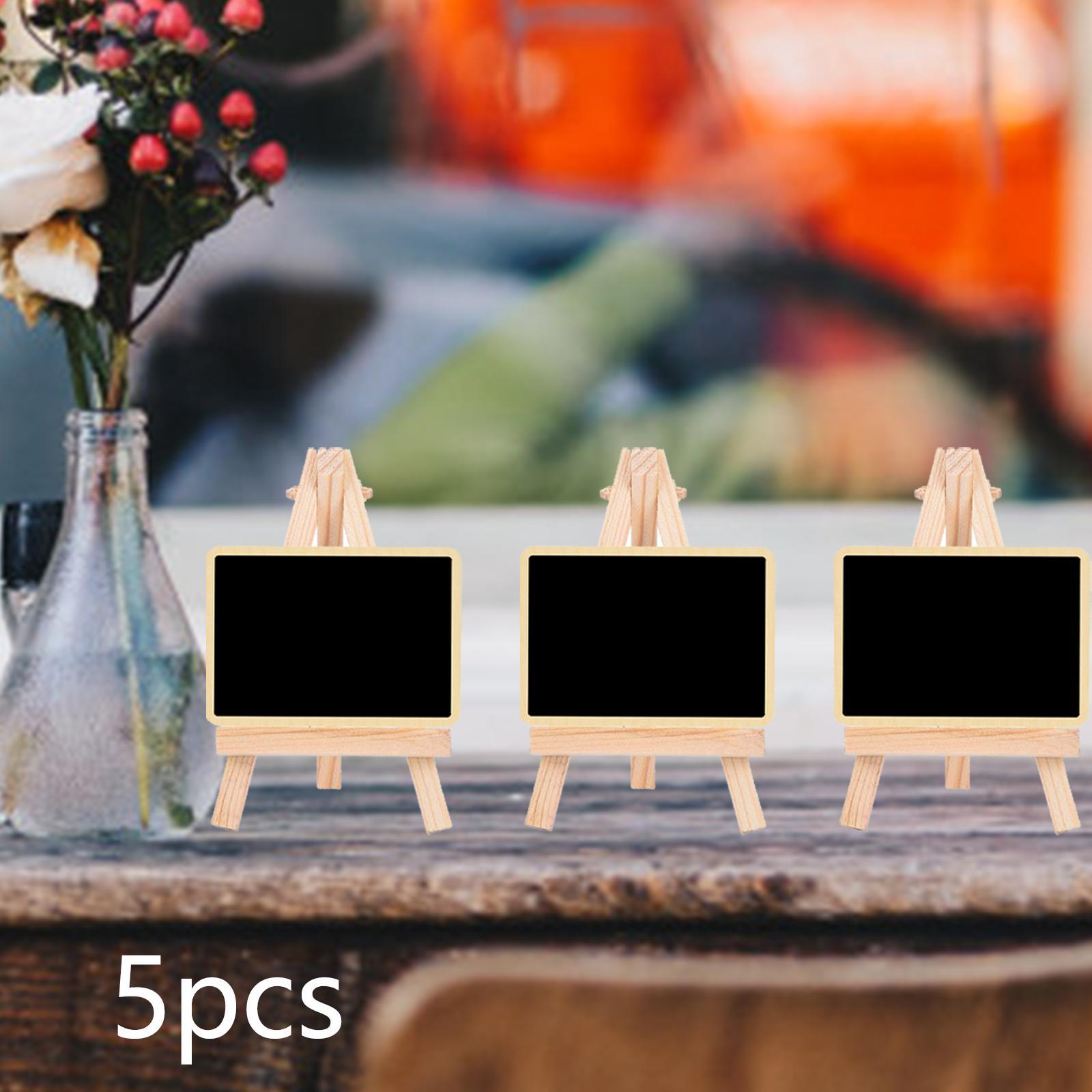 10 Pieces Blackboard Wedding Signs Wooden with Stands