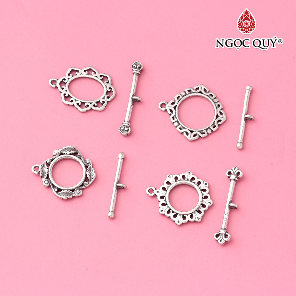 Charm bạc khóa nhiều họa tiết - Ngọc Quý Gemstones